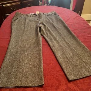 Gray herringbone-like trouser